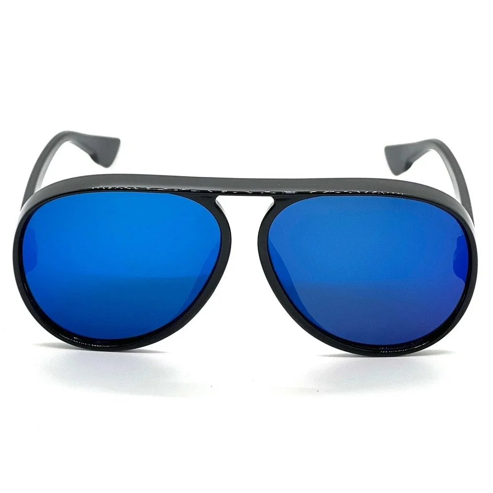 Sunglasses Men Blue Mirror Lens Fashion Pilot‎ Style Sun Glasses Lentes Humbres